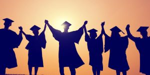38514062 - students graduation success achievement celebration happiness concept